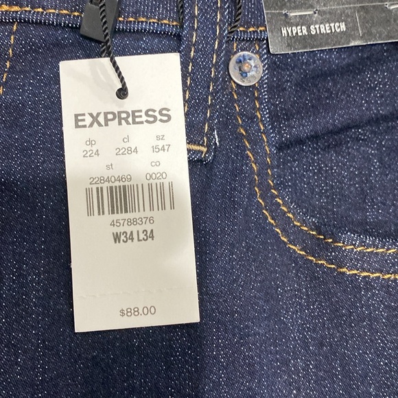 Express Men’s Athletic Slim Hyper Stretch NWT - Picture 4 of 4